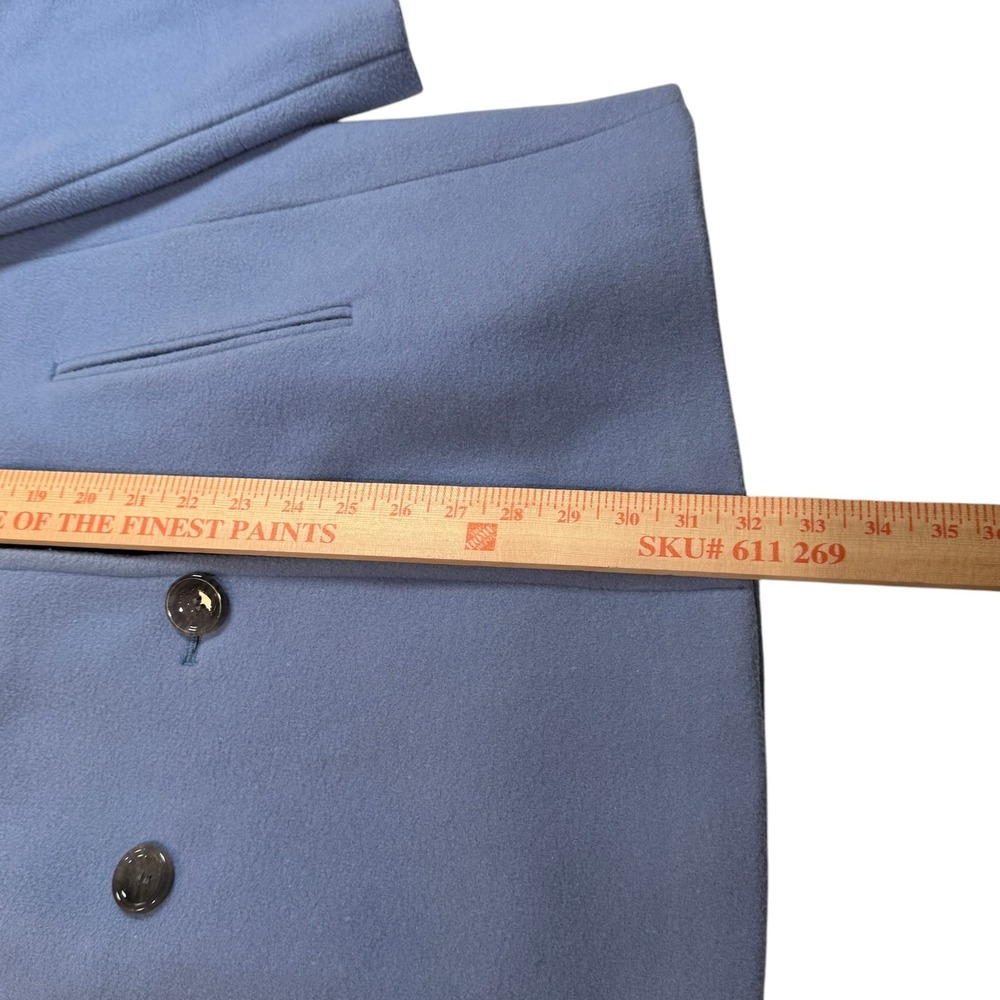 Calvin Klein Pea Coat Jacket Womens Plus 1X Light Blue Wool Cashmere Blend - Picture 6 of 16